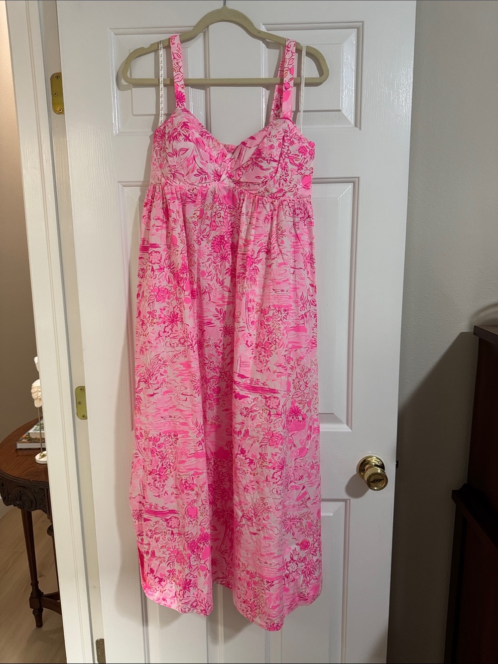 Lilly Pulitzer Pink Floral Maxi Sundress